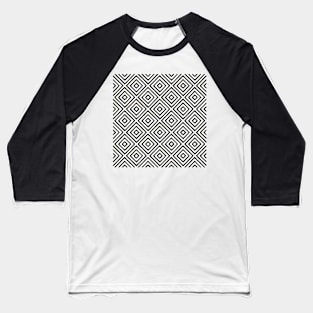 Small Black + White Diamonds Baseball T-Shirt